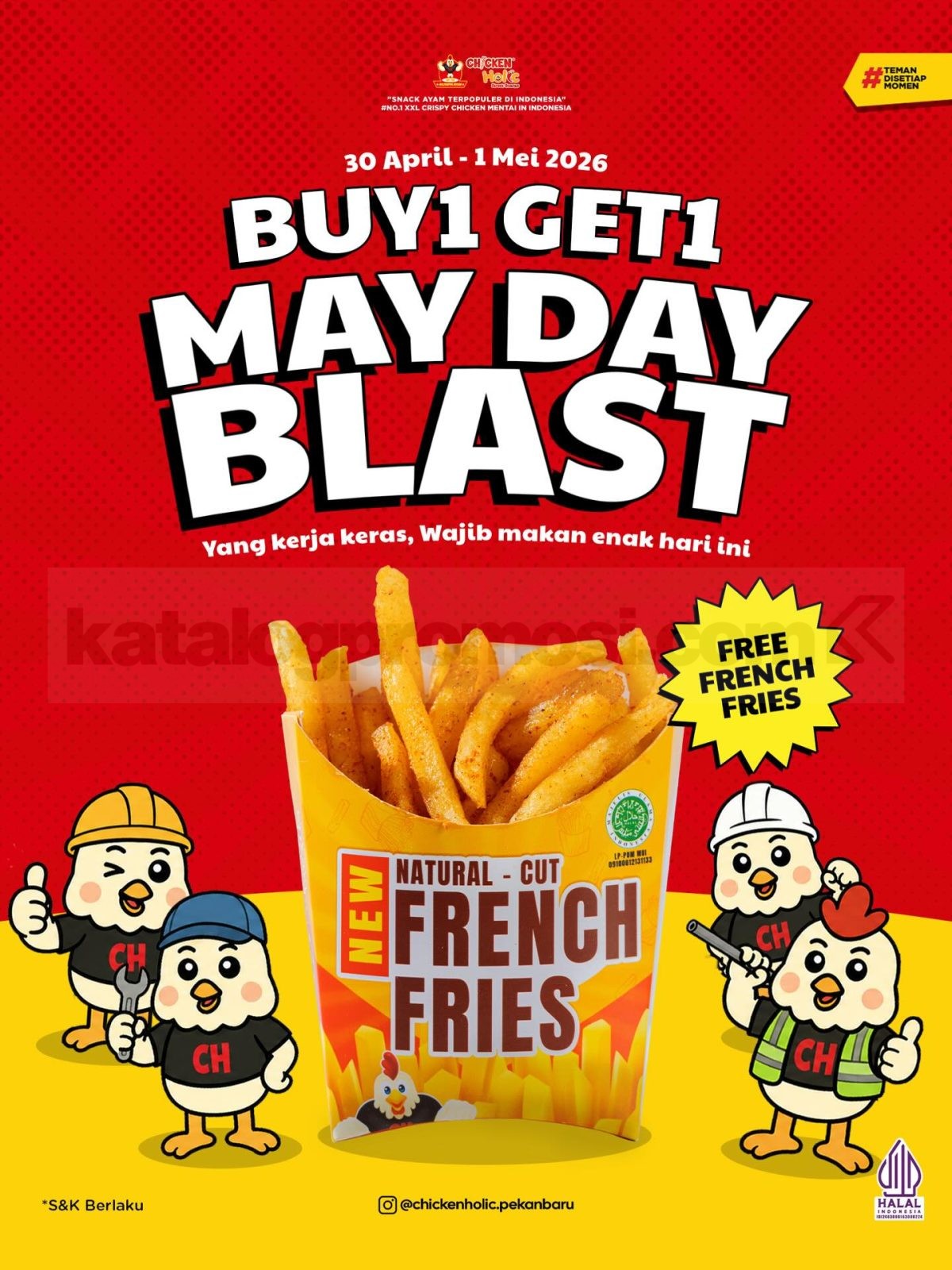 Promo Chicken Holic May Day Buy 1 Get 1