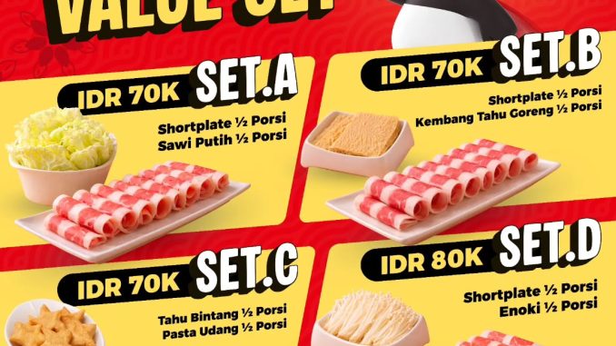 Promo Haidilao May Best Value Set mulai Rp 70.000